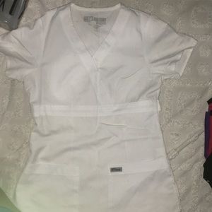 White greys anatomy scrub top